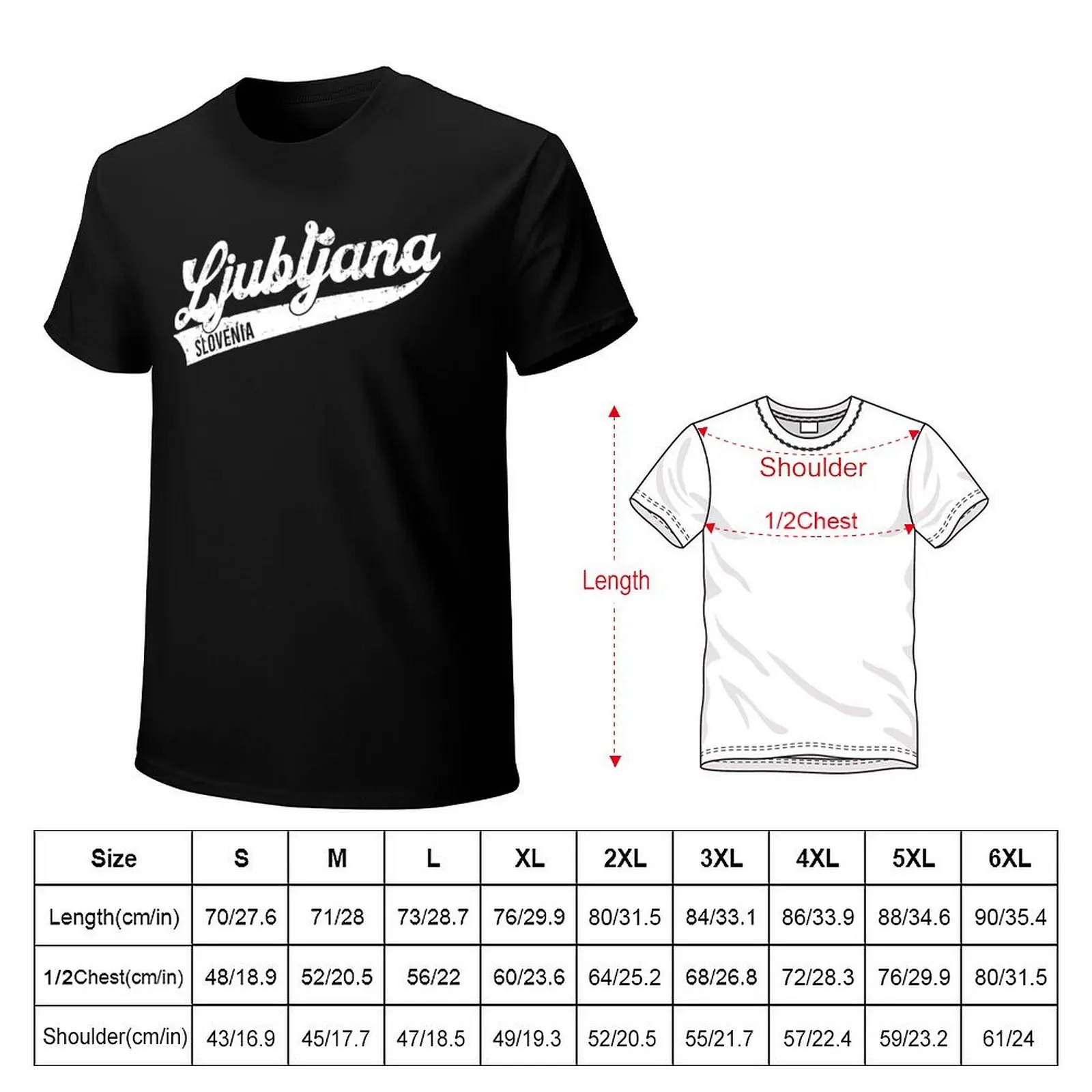 Ljubljana,Slovenia T-Shirt Simple Trendy Casual T-Shirt