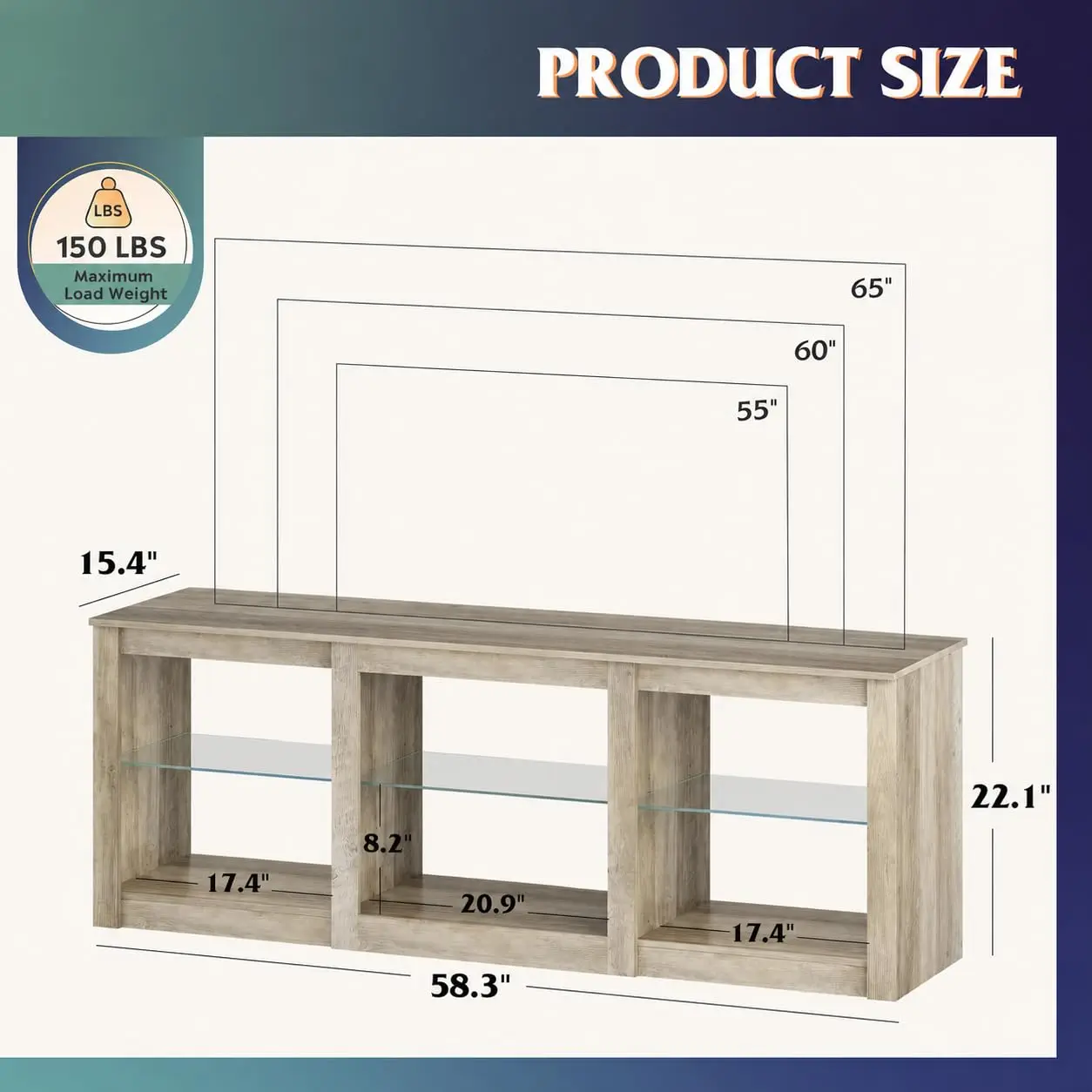 LED TV Stand 58