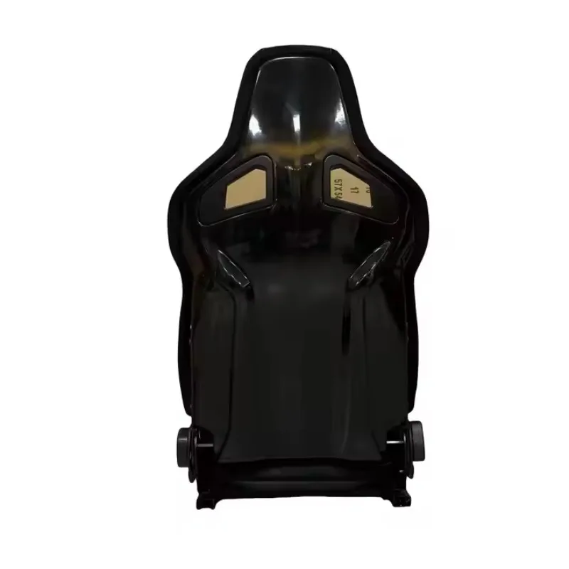 Black CS Full Fiberglass Back Double Knob Car Racing Seats
