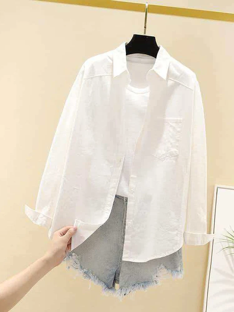 Casual Loose Long Sleeve Pure Cotton Shirt Women's Style 2026 Spring Fashion Korean Loose Lazy Style Casual Hong Kong Flavor ...