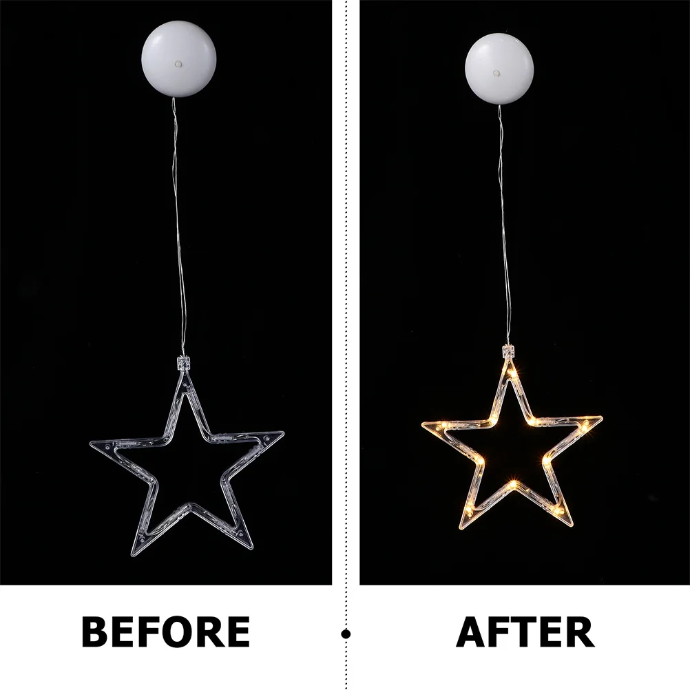

2 Pcs Decorate Suction Lamp Outdoor Christmas Decoration Decorative Light Ornament