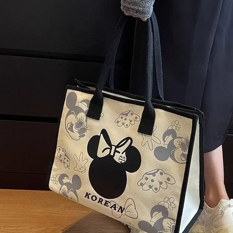 Disney mickey mouse o dużej pojemności cartoon płócienna torba damska nowa torba na ramię mama torba Crossbody dla studentów