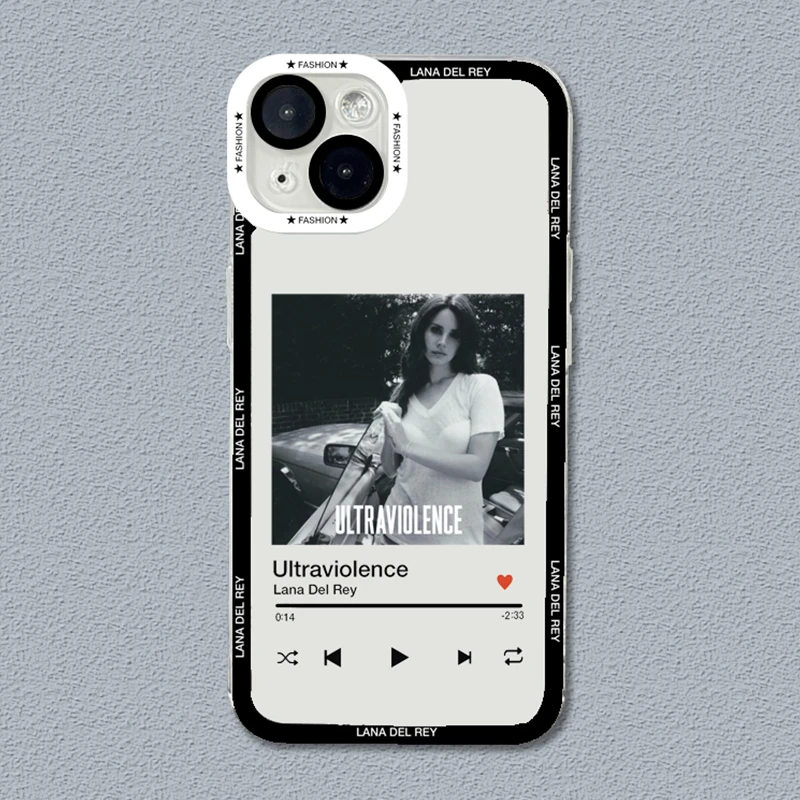 For Xiaomi Redmi Note 13 12 Pro Plus 12S 11S 11 10S 10 Singer Lana Del Rey Poster Soft Clear Phone Covers For Redmi 12 13C Case