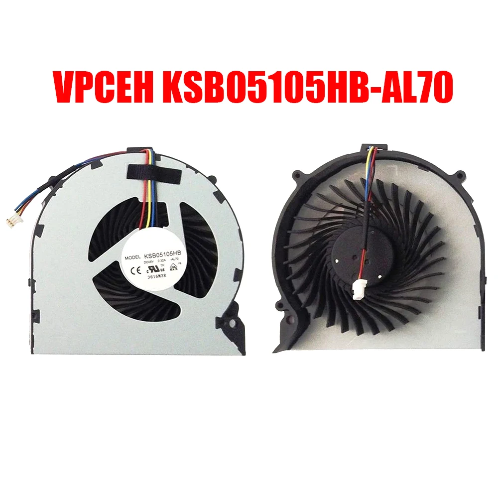 

Laptop CPU Fan For SONY For VAIO VPCEH VPCEL VPC-EH VPC-EL KSB05105HB-AL70 DC05V 0.32A New