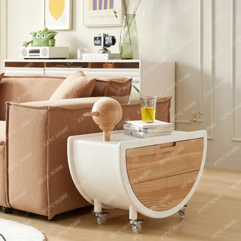 X-S  Creative Coffee Table Sofa next to Storage Corner Table Artistic Design Sense Floor Small Table HG