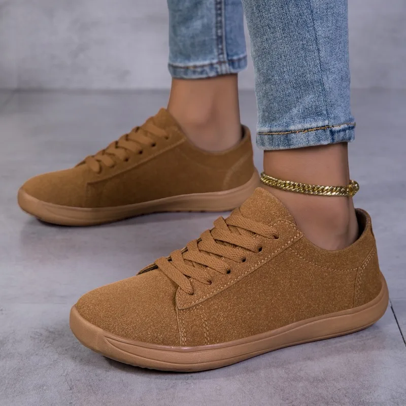 New Wide Toe Barefoot Shoes for Women Zero Drop Minimalist Sneakers Soft Sole Casual Walking Shoes Women Versatile Flat Shoes