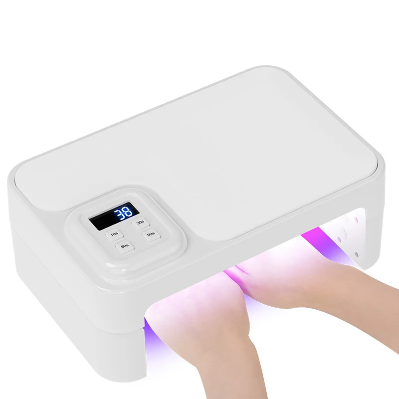 180W Foldable UV LED Nail Lamp for Nails Gel Polish 66 Beads 4 Timer Setting UV Drying Light Professional Curing Dryer Lamps