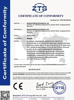 Nová baterie XDOU EB-BG973ABU EB-BG975ABU EB-BG980ABY pro Samsung Galaxy S3 S4 S8 S9 S10 S10X S10E S20 S21 FE verze Plus Ultra 12 nejlepší prodej Originální baterie pro Samsung S10e - №7