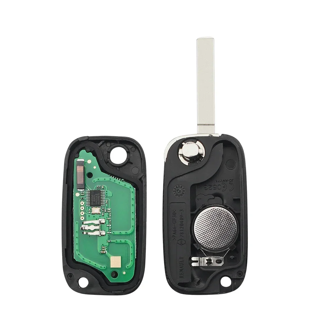 KEYYOU 433MHz FSK PCF7961A ID46 Flip Remote Key For Renault Clio III Clio 3 Kangoo Master Modus Twingo 2006-2016
