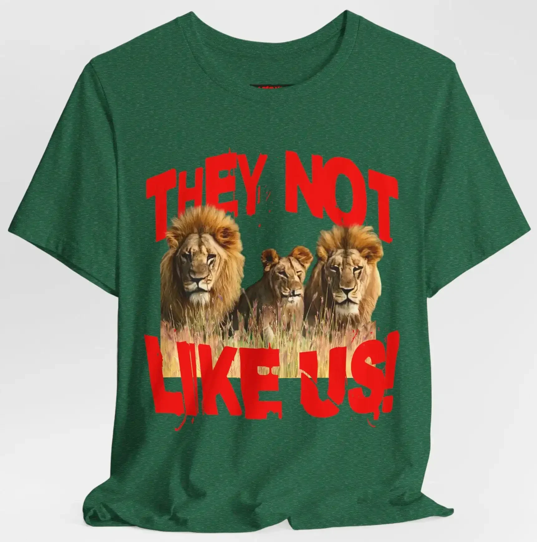 T-shirt Lion Family, thème animalier de la jungle, vêtements de safari