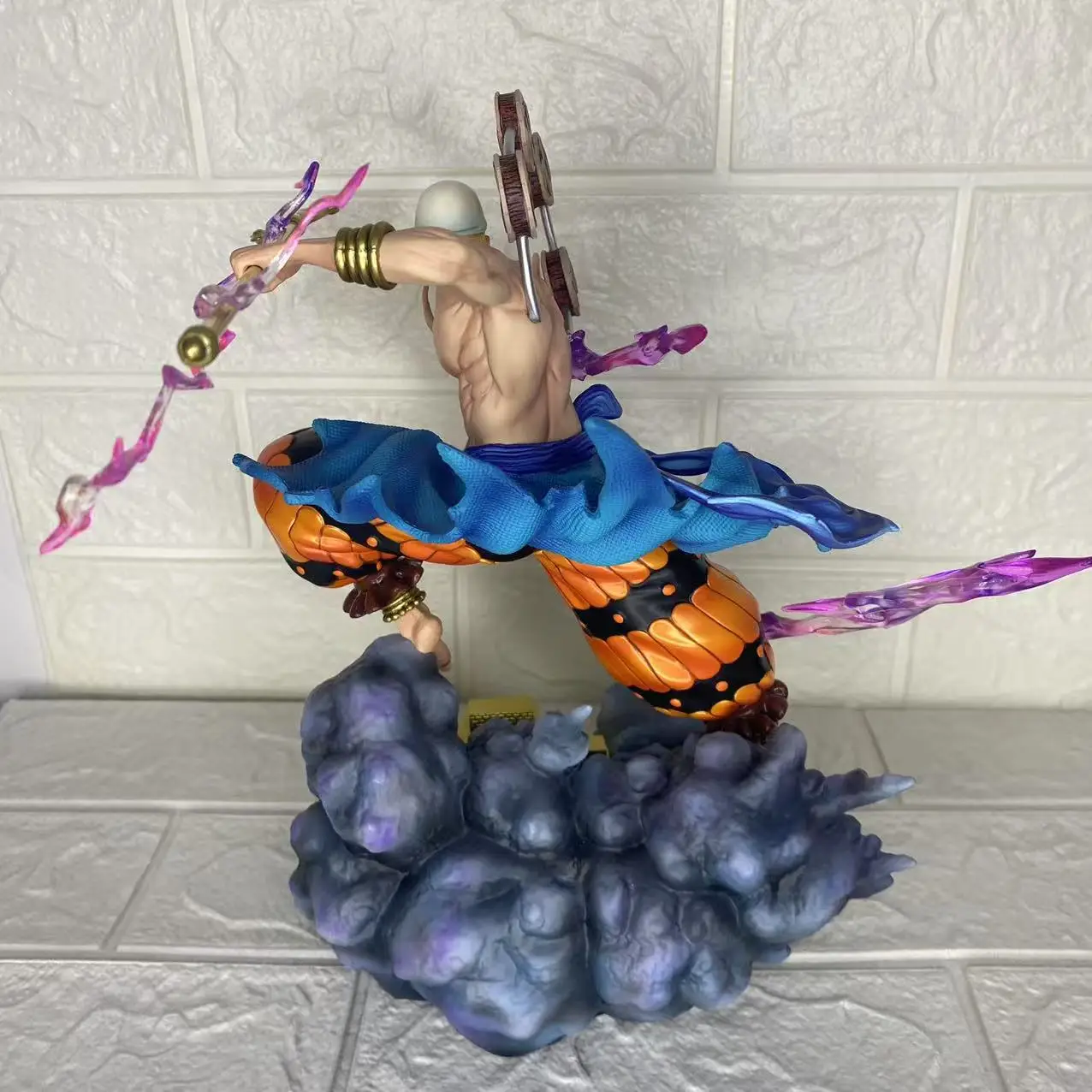

One Piece JT Handmade Studio Thunder God Ainilu-28CM Special Effects Scene Anime Model Handmade Ornament