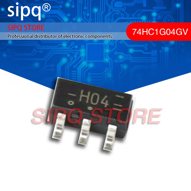 200PCS/LOT 74HC1G04GV,125 74HC1G04GV 1 20uA 23ns@6V,50pF 2V~6V SOT-23-5 Inverters NEW Original