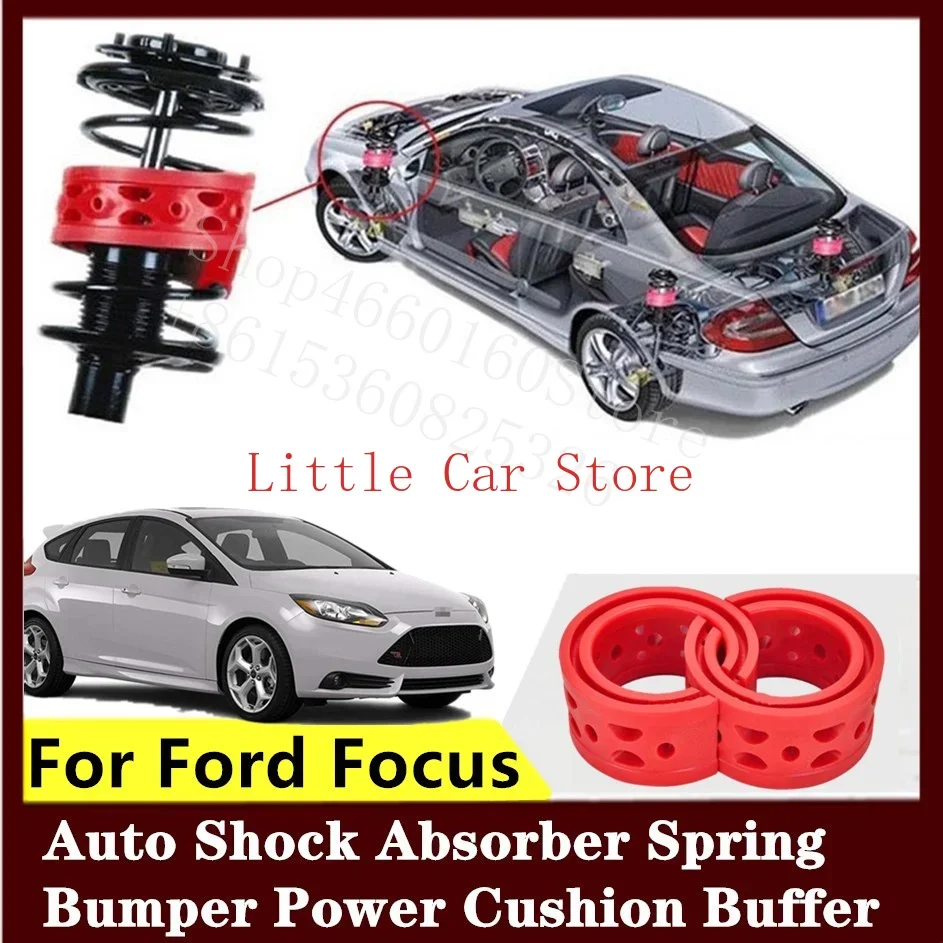 2PCS Front Suspension Shock Bumper Spring Coil Cushion Buffer For Ford Focus