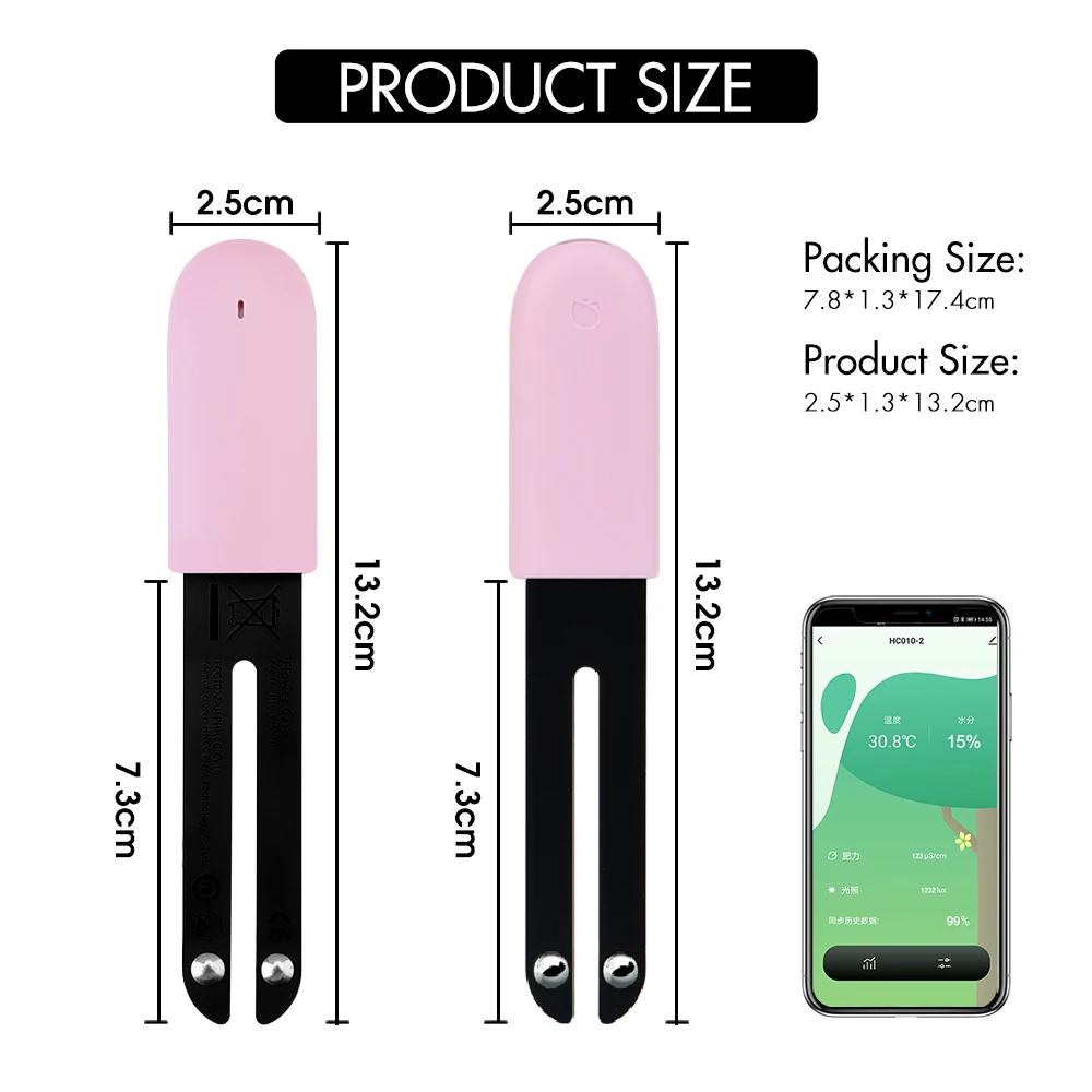 Tuya HHCC 꽃 모니터 글로벌 버전 플로라 모니터, 정원 관리 식물 잔디 토양 물 비옥도 스마트 테스터 센서 감지기