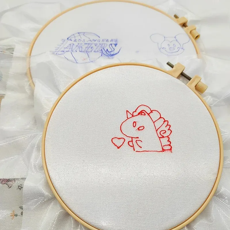 New DIY Embroidery Cross-Stitch Water-Soluble Cloth Water-Washed Paper Dot Grid Drawing Water Elimination Line Embroidery Tools