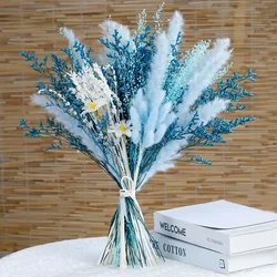 Fluffy Pampas Grass Bunny Tail Flowers Wedding Arrangement Decoration Natural Phragmites Dried Flowers Bouquet Boho Home Decor