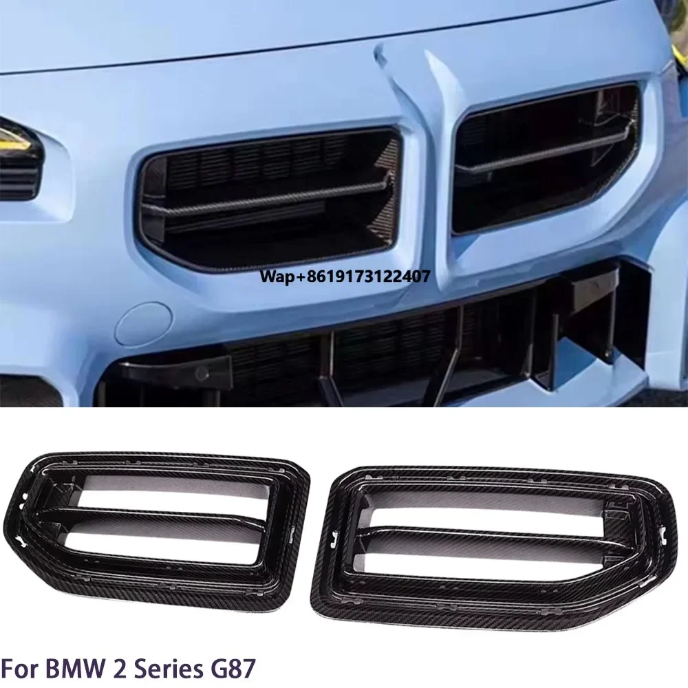 

For 2 Series G42 Couep/G87 M2 Real Carbon Fiber Front Grille 2021-2025