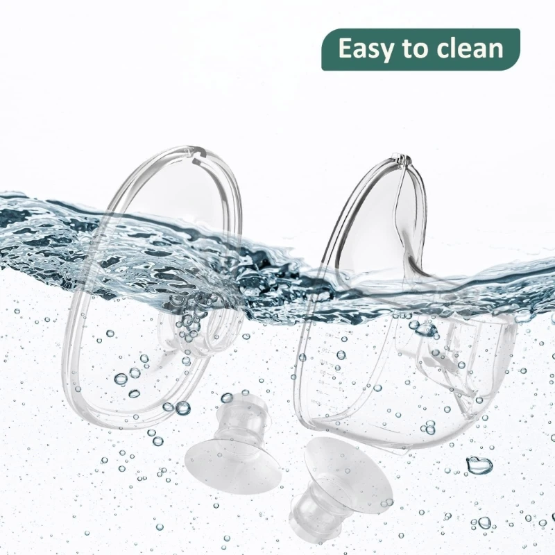 J15U جزء مضخة الثدي مريحة كوب جامع الحليب ل S21/S23/S18 جزء إصلاح استبدال مضخة الثدي يمكن ارتداؤها #4