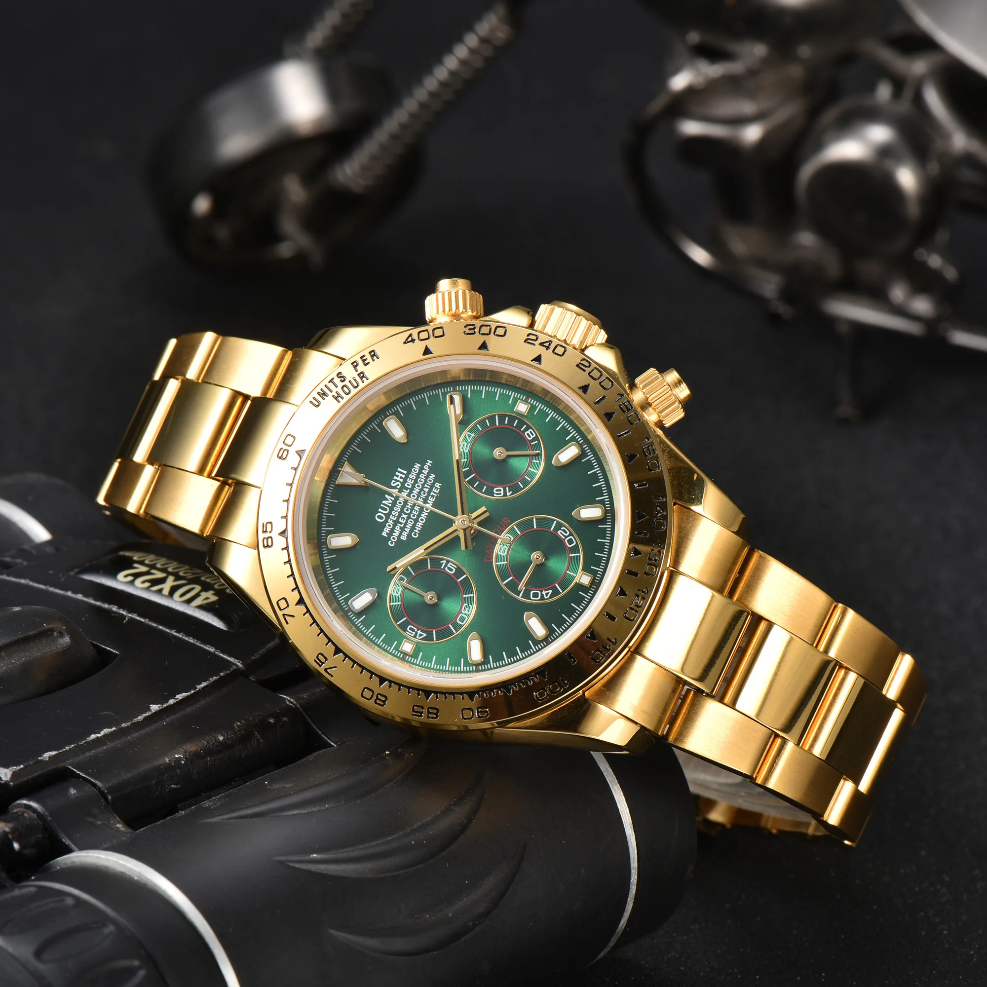 

Часы VK63, роскошные мужские часы с сапфиром, настраиваемый многофункциональный хронограф, корпус из нержавеющей стали, подходит для механизма VK63