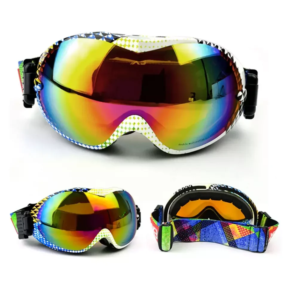 UV400 Protection Snowboard Eyewear Anti-fog Mask Glasses Outdoor Sport Skate Skiing Snow Goggles