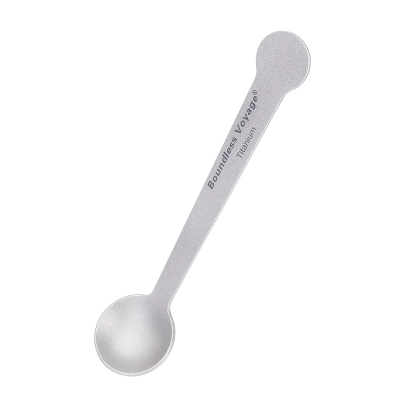Boundless Voyage Ultralight Titanium Coffee Spoon Mini Portable Small Dessert Tea Sugar Jam Spoon for Outdoor Camping Tableware