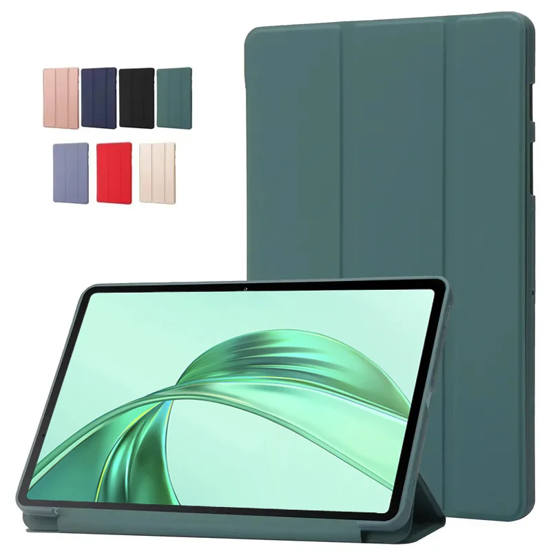 Etui Coque For Honor Pad X8a 2024, skóra PU, miękki silikonowy tył, podstawka, obudowa na tablet, futerał Honor Pad X8a X8b, pokrowiec 11 cali