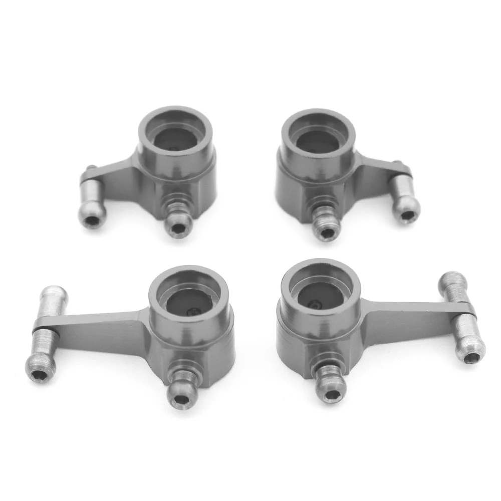 4Pcs Metal Front & Rear Steering Cup for Wltoys 284131 K969 K979 K989 K999 P929 P939 1/28 RC Car Upgrade Parts