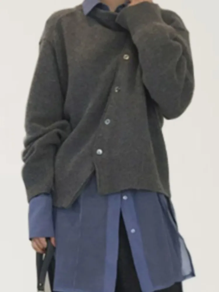 Fashion Solid Strickjacke Dame Casual Langarm O Neck Button Stricken Pullover Tops Für Frauen Urlaub Winter frauen Kleidung neue