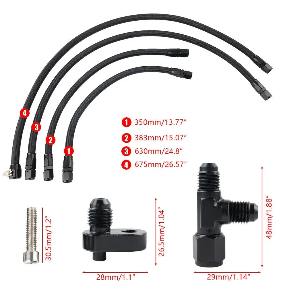 AN4 محول محرك البخار تنفيس خرطوم خط عدة الفولاذ المقاوم للصدأ مضفر خط خرطوم ل LS LSX LS1 LS2 LS6 LM7 شيفروليه بونتياك جي إم سي