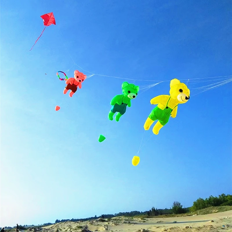 Ours géant cerf-volant gonflable cerf-volant jouets de plein air cerfs-volants à vent jouet sport enfants jeux de plein Air rebond animal cerf-volant surf amusant