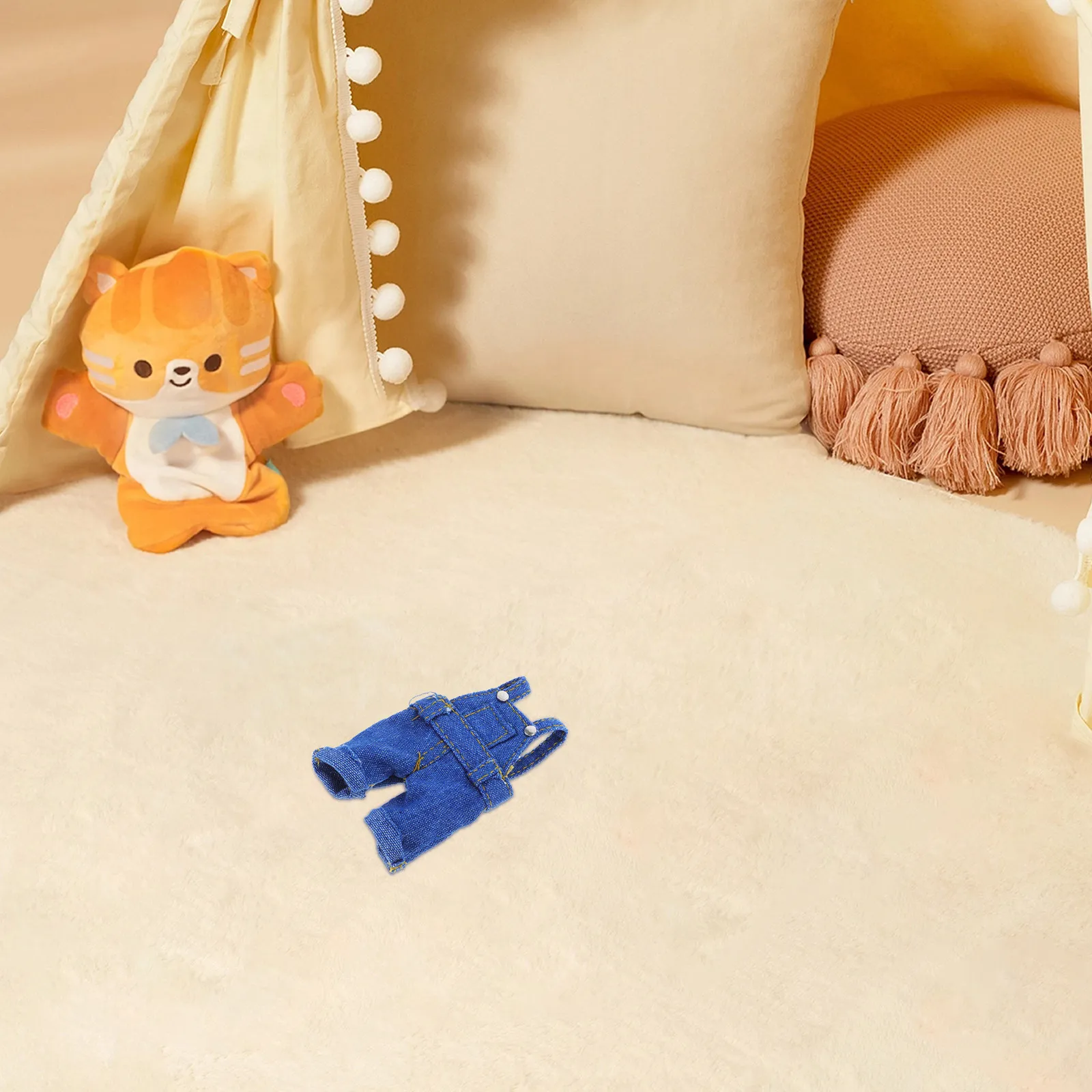 

Милый комбинезон-медведь для плюшевых игрушек: очаровательный наряд для переодевания детей, мягкий, удобный, модный.