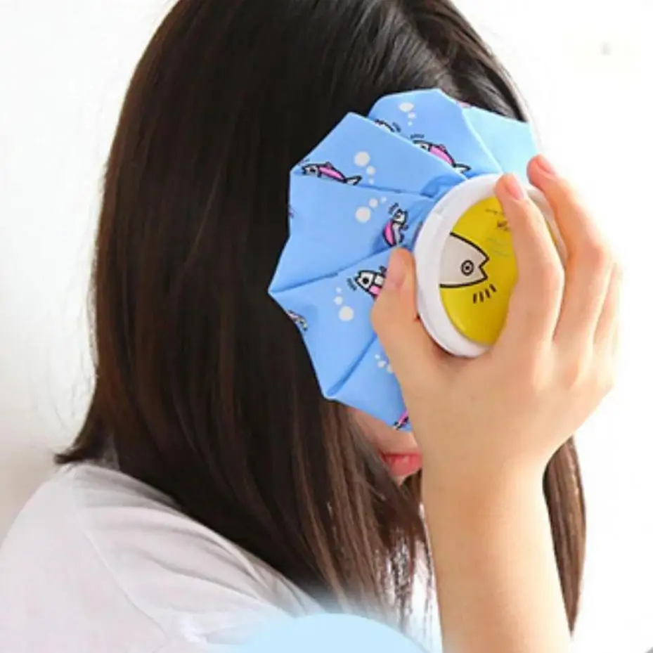 New Cartoon Ice Therapy Bag 1Pcs Physical Cooling PVC Cloth Reusable Ice Pack Sports Sprain Injury Relief Home First Aid Supply