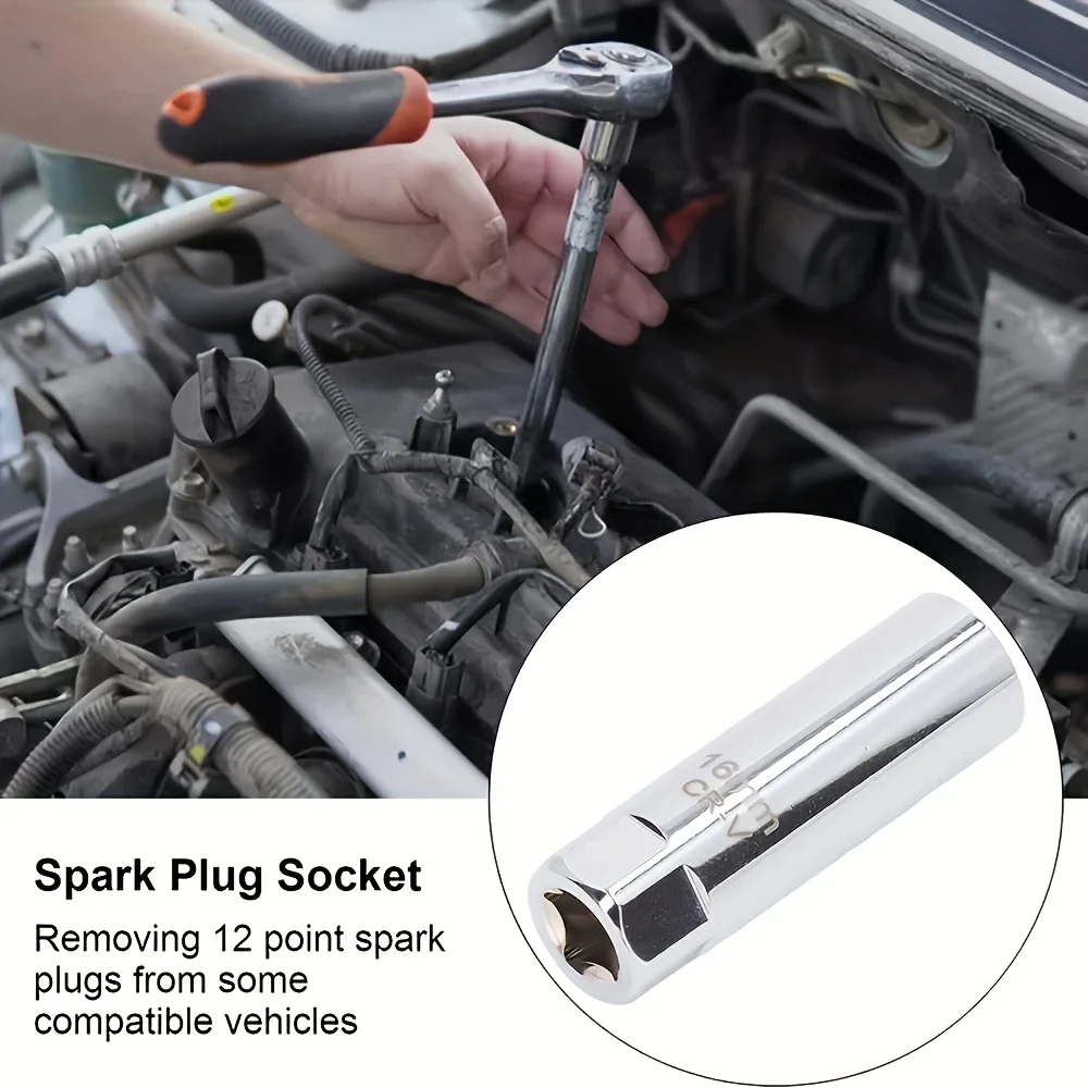 Zündkerze Steckschlüssel Schlüssel Adapter 14mm 16mm Installieren Ersetzen Reparatur Kit Drehmoment Magnetische Entfernen Entfernung Auto reparatur Werkzeug – Detail 5