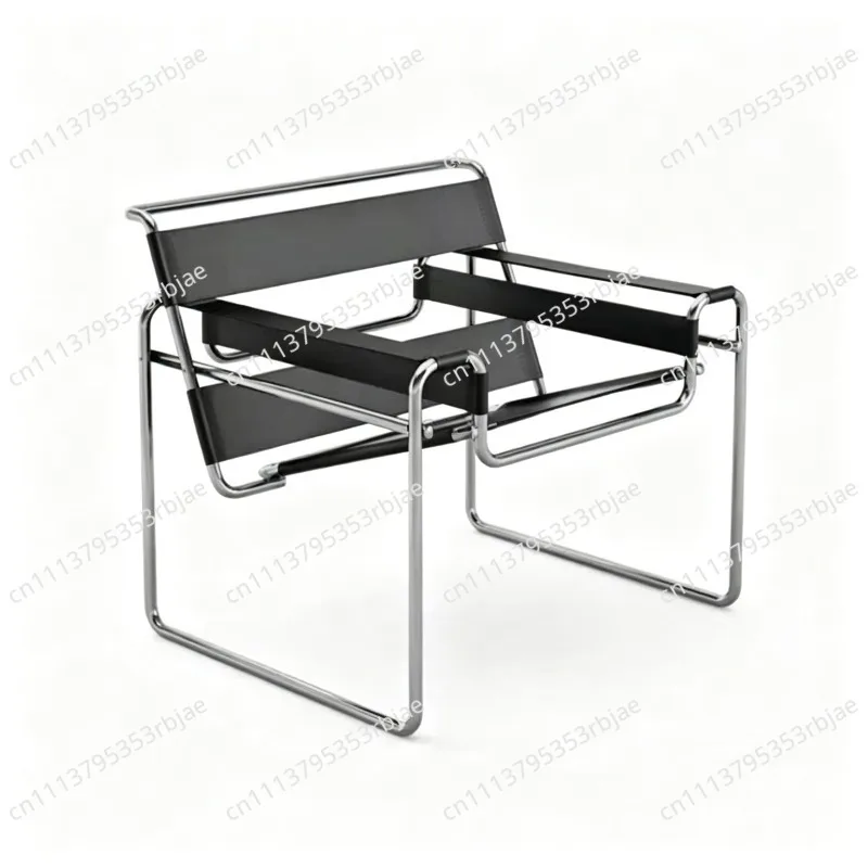 Casual Single Style Saddle Leather Mesh Photo Sofa Chair Living Room Chair