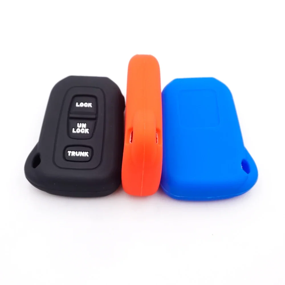 Cocolockey Silicone Car Key Cover Shell Fob Case dla 2002-2006 Lexus LS430 3Button Smart Prox Enter Car Remote Key Fob