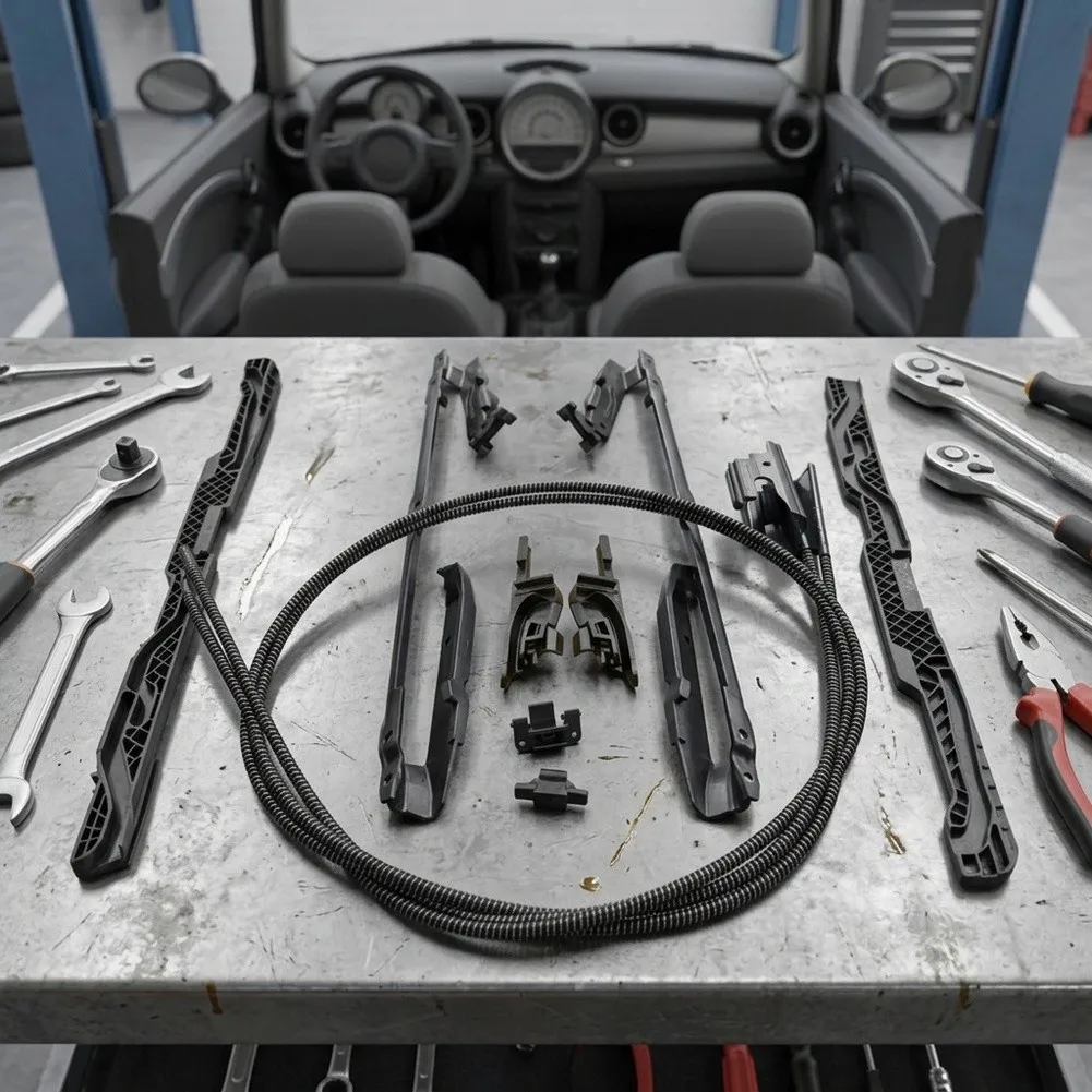 Newest Sale Plastic Part Number 54107379624 Sunroof Repair Cable Kit For MINI For Cooper For F54 For F55 2014-25