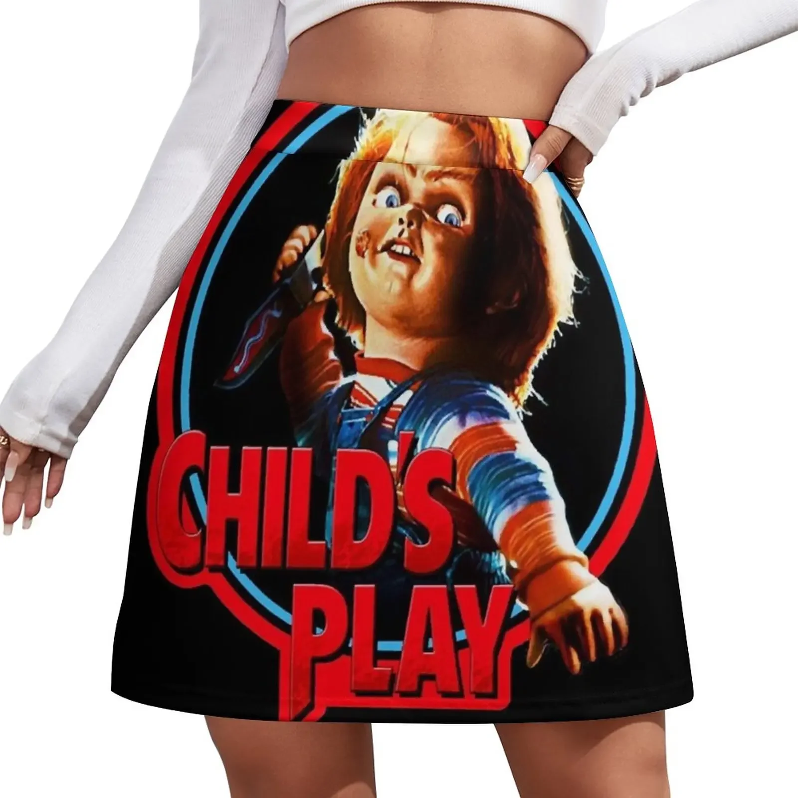 chucky in the circle design Mini Skirt 90s vintage clothes elegant party dresses for women 2024