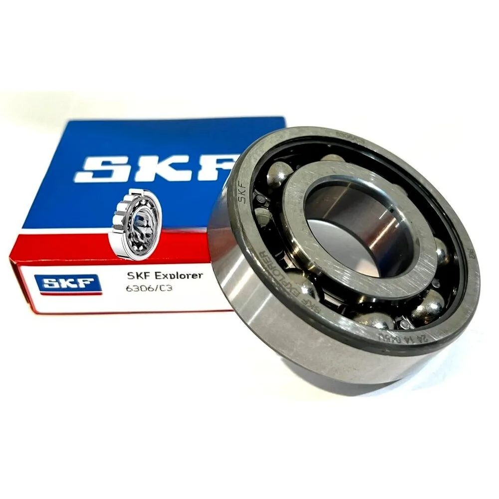 

SKF 6306 C3 DEEP GROOVE BALL BEARING, OPEN, NO SEALS 30x72x19 mm