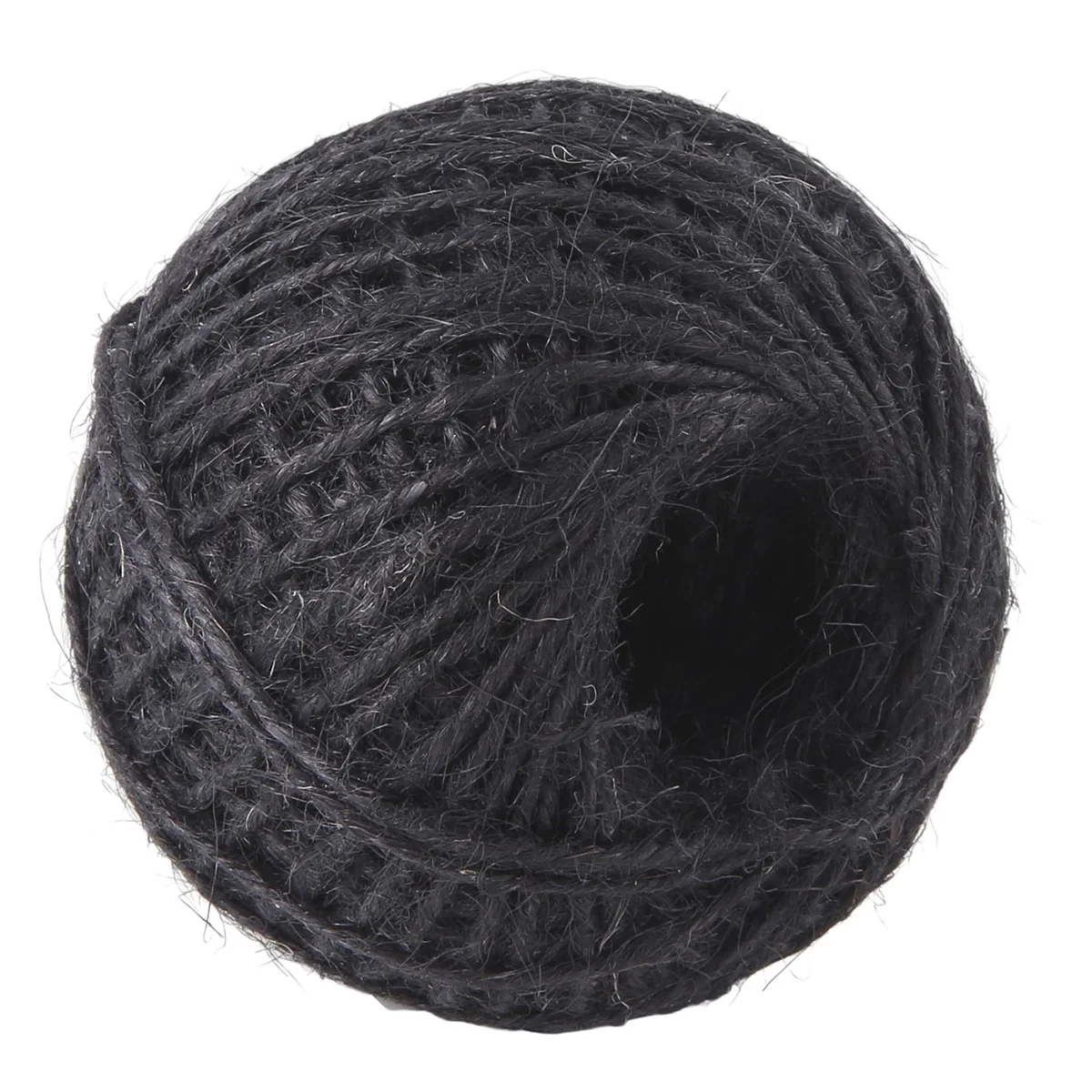 定性 50 メートルストリングジュートロープ工芸品スクラップブッキングガーデニング用 - ブラック