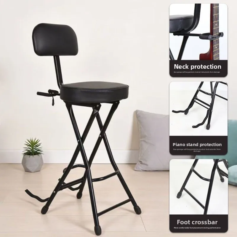 and singing, seat practice playing, pedal stool, folk acoustic electric guitar stool, pedal stool, home piano practice stool