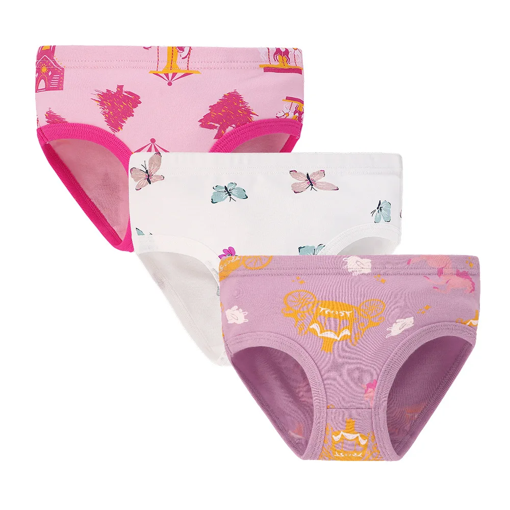 1/3/6/9 Pcs Kinder Mädchen Höschen 100% Baumwolle Weiche Hübsche Cartoon Einhorn Druck Unterwäsche Für Mädchen unterwäsche Boxer Atmungsaktiv – Detail 15