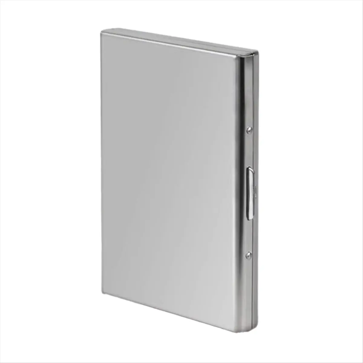 A72P Slim Metal Credit ID Card Business Card Holder -Anti-Magnetic Aluminum Wallet,Stainless Steel Card Holder,ID Card Clip B