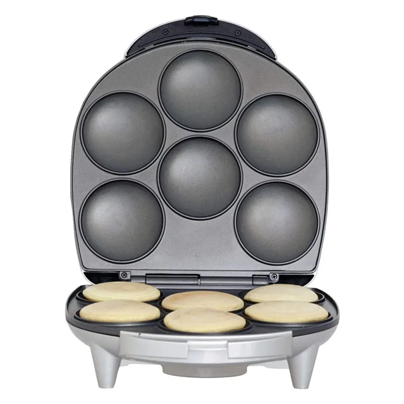 Mini pancake maker with non-stick plate, small pancake skillet to make 8 small pancakes
