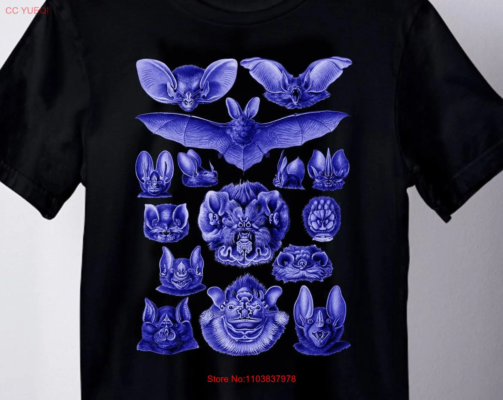 Bats of the World T-Shirt: Korkunç ve Stilize Bir Bat Temalı Tişört