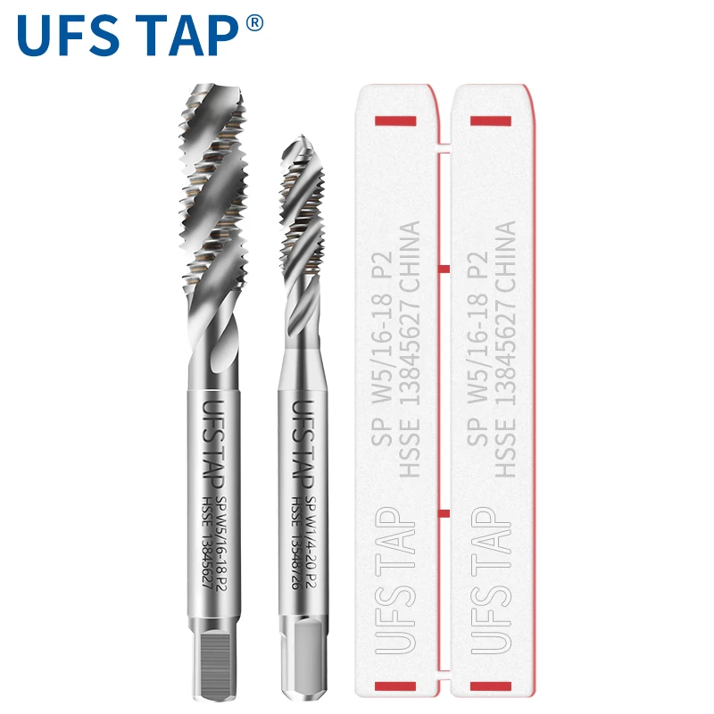 Fluteless Spiral Fluted TapMachine Taps Metric Fine Thread Extruding Titanium Nitride M35 Coating For Stainless Steel By Extrusi