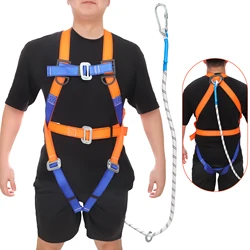 Safety Roofing Harness with Hook Fall  Durable Polyester Fibre Material for Hiking Camping Adventure Tool