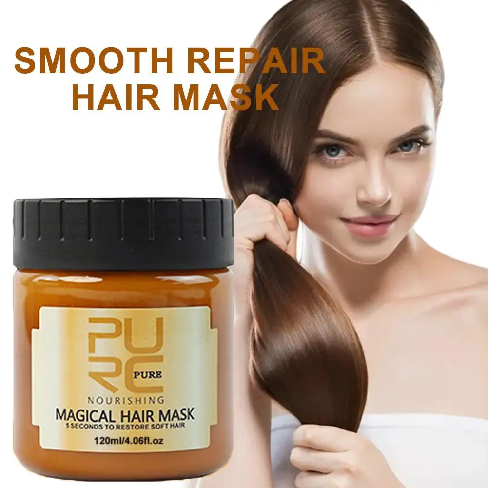 

120 мл мгновенная гладкая маска для волос, непаровой крем для волос, восстановление волос и глубокой повреждения, гладкое лечение, против вьющихся объем N2P8