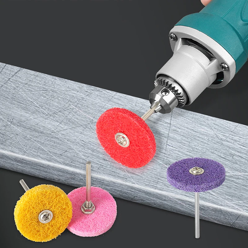 2/11pcs Abrasive Polishing Disc Set 3/32''-2.35mm Shank For Cleaning Sanding Rust Removal Deburring Metal Wood Stone
