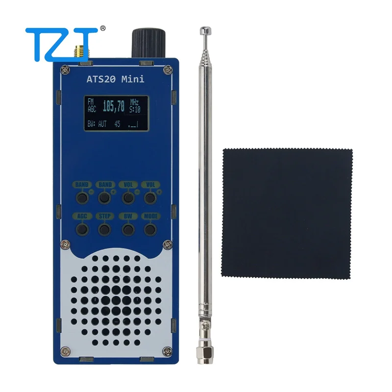 

TZT HamGeek Mini ATS20+ Handheld SI4732 Radio Receiver DSP SDR Receiver FM AM (MW & SW) SSB (LSB & USB)