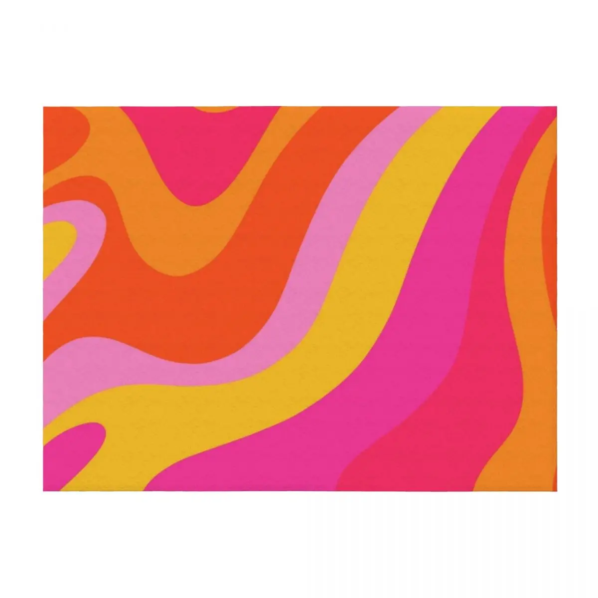 

Retro 70s Pink and Orange Swirls Throw Blanket Luxury Sleeping Bag Camping For Decorative Sofa Blankets